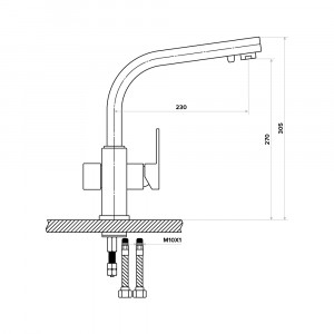 Смеситель Zorg Sanitary ZR 311 YF
